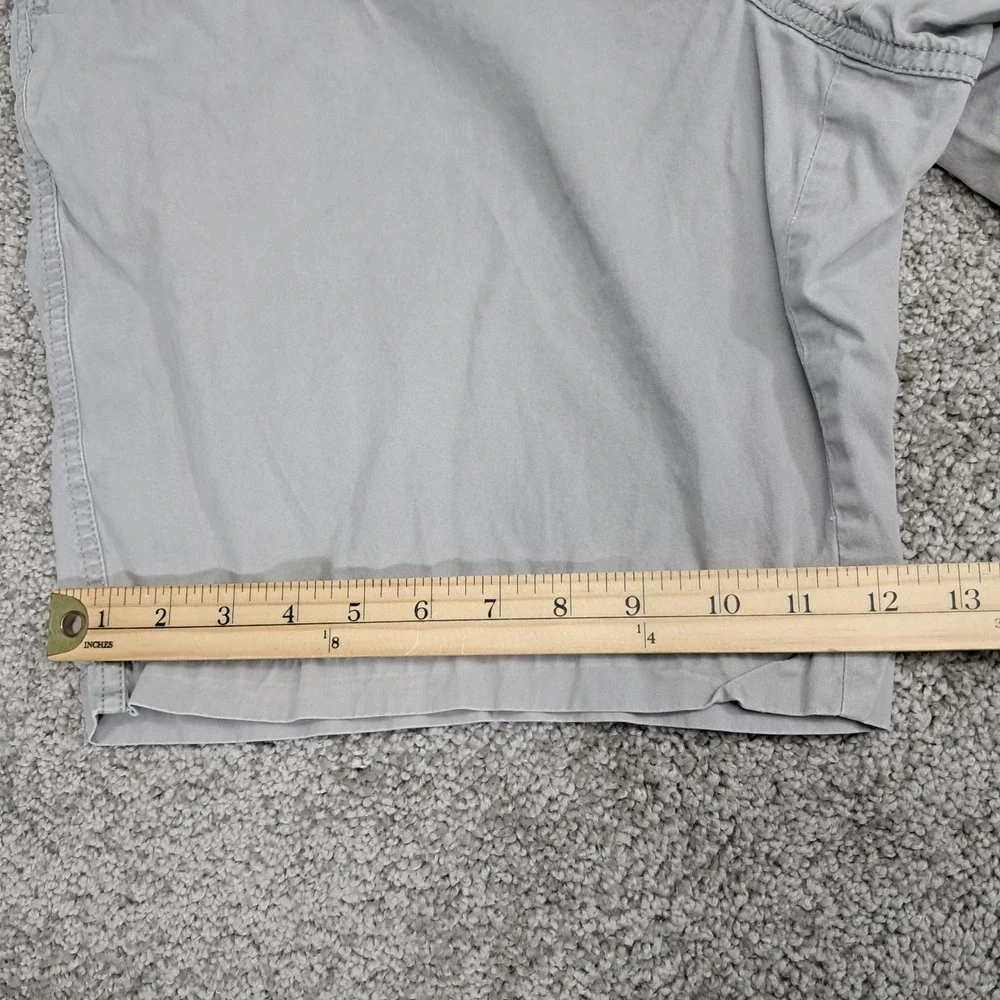 Marc‎ Anthony Mens Gray 100% Cotton Flat Front Chino Shorts Size 40